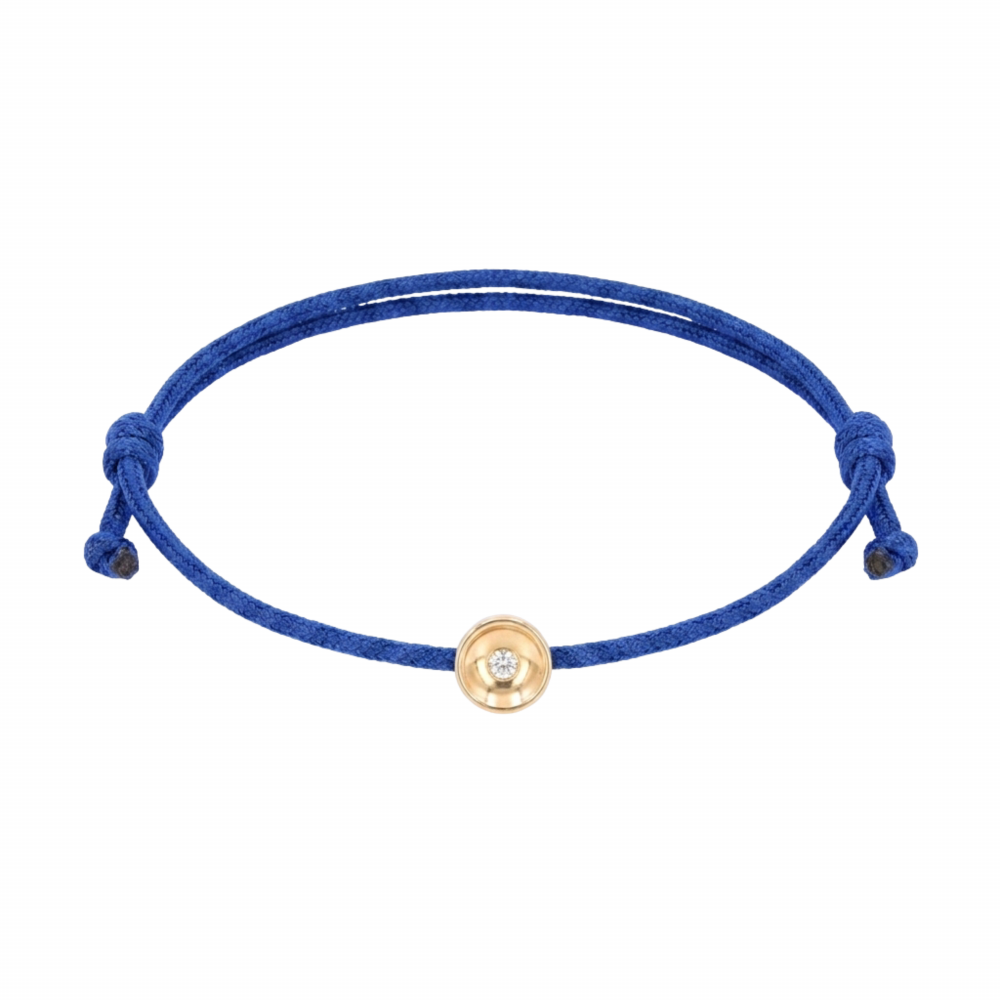 Blue thread bracelet