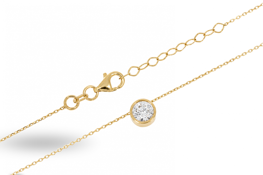 Golden chain with pendant