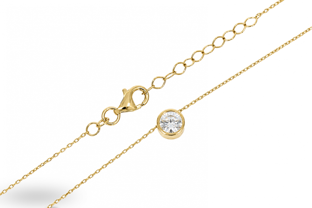 Golden chain with pendant