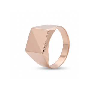 Golden men's ring