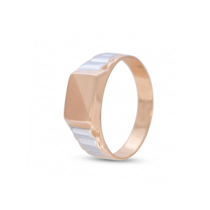 Golden men's ring