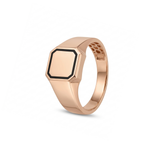 Golden men's ring