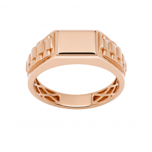 Golden men's ring