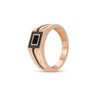 Golden men's ring