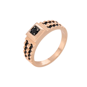 Golden men's ring