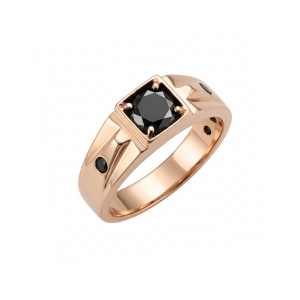 Golden men's ring