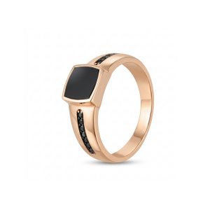 Golden men's ring