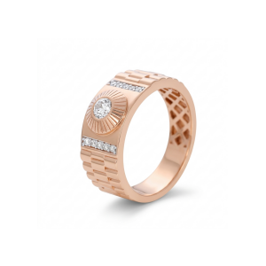 Golden men's ring