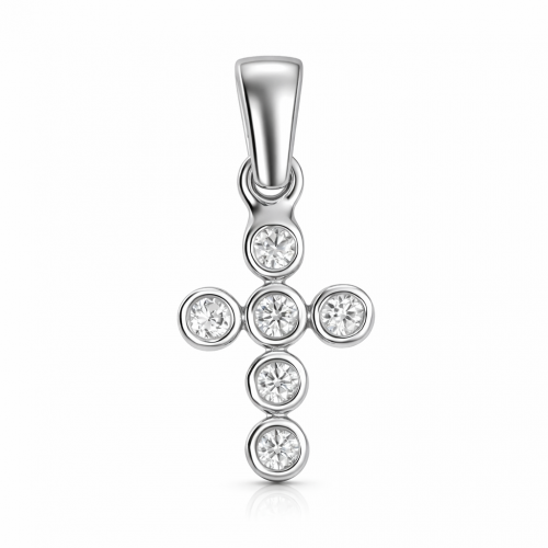 Серебряный кулон ,,Крестик
