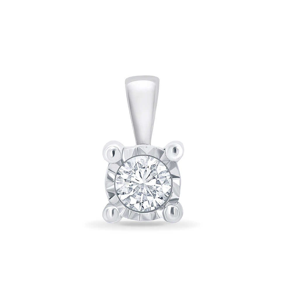 Golden pendant with with diamond