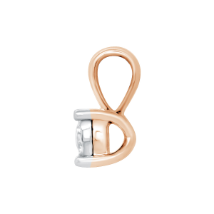 Golden pendant with with diamond