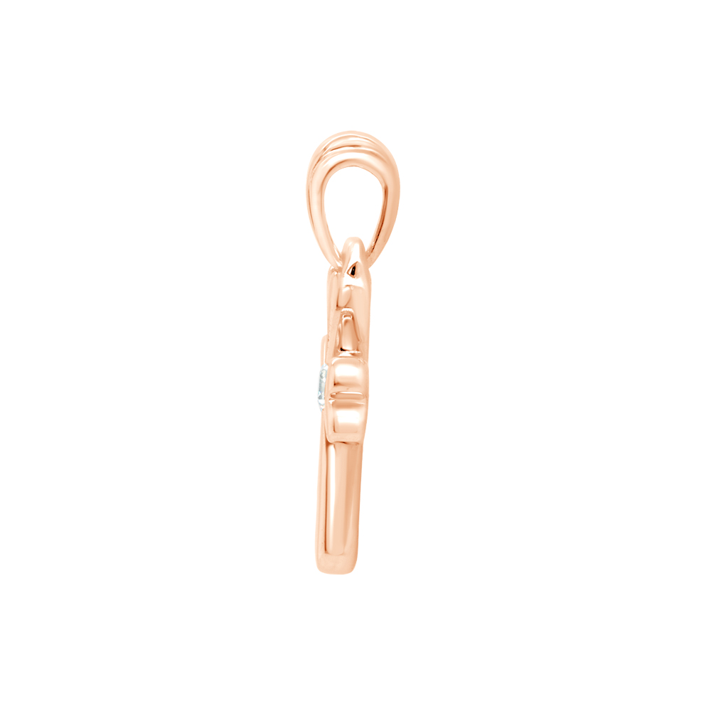 Golden pendant with precious stones 