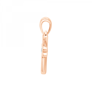 Golden pendant with precious stones 