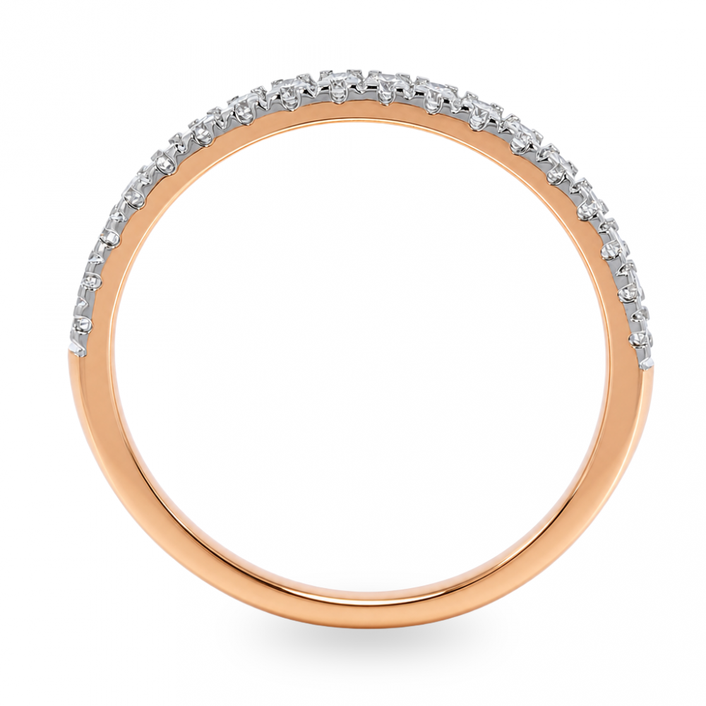 Gold ring with diamond