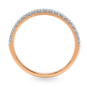 Gold ring with diamond