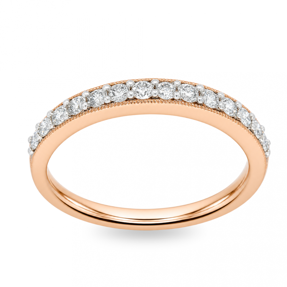 Gold ring with diamond