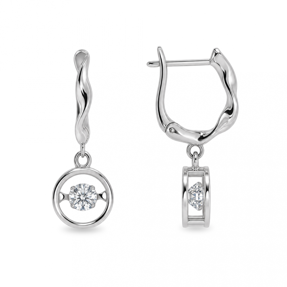 Silver earrings