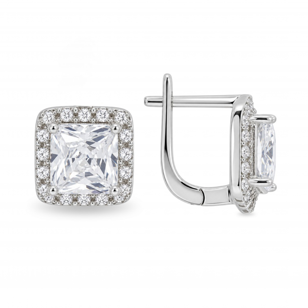 Silver earrings