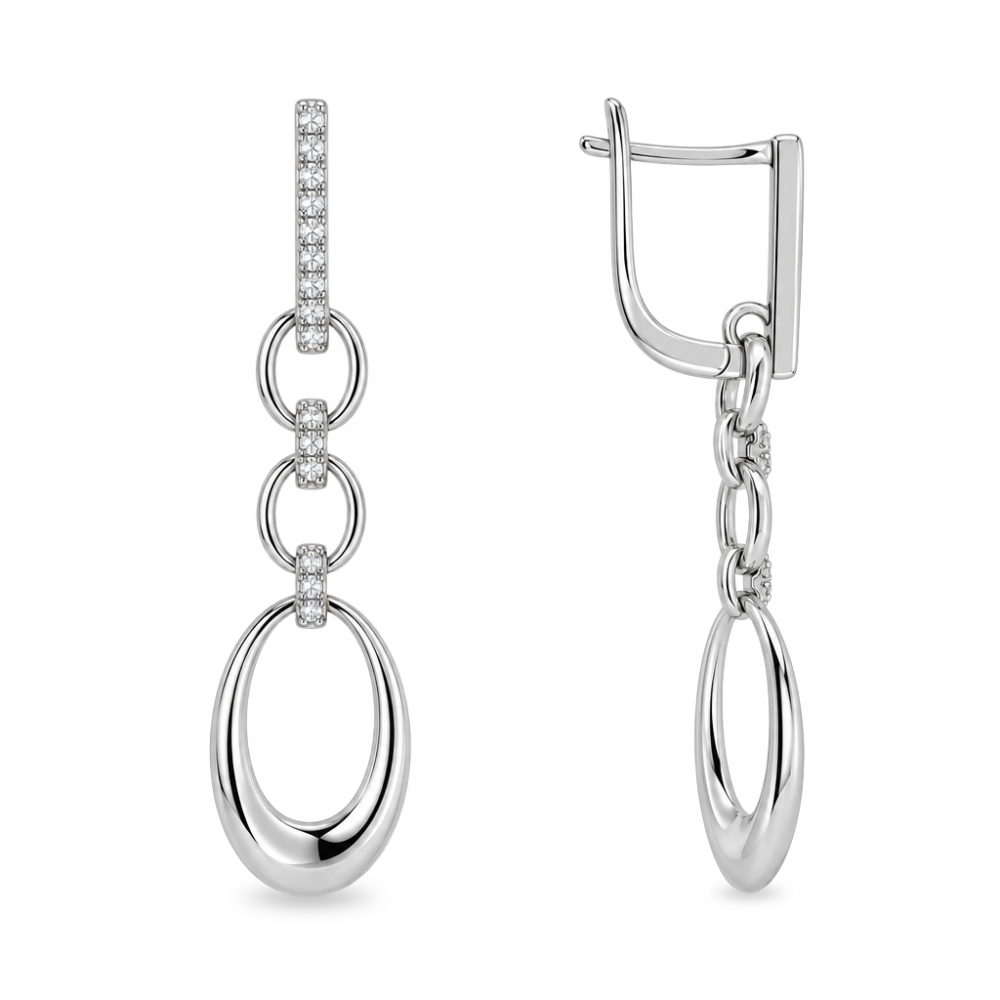 Silver earrings