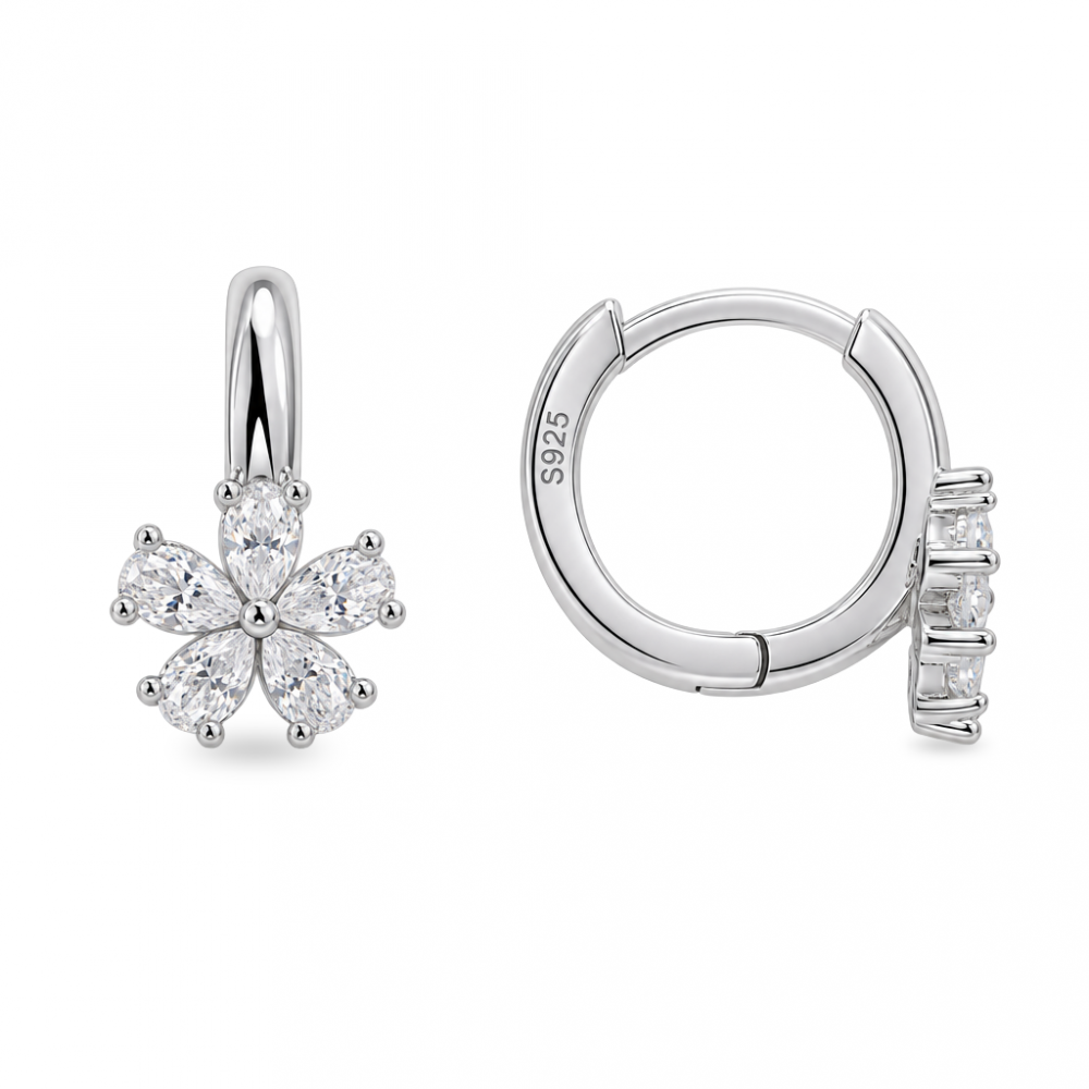 Silver earrings