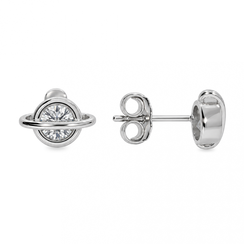 Silver earrings