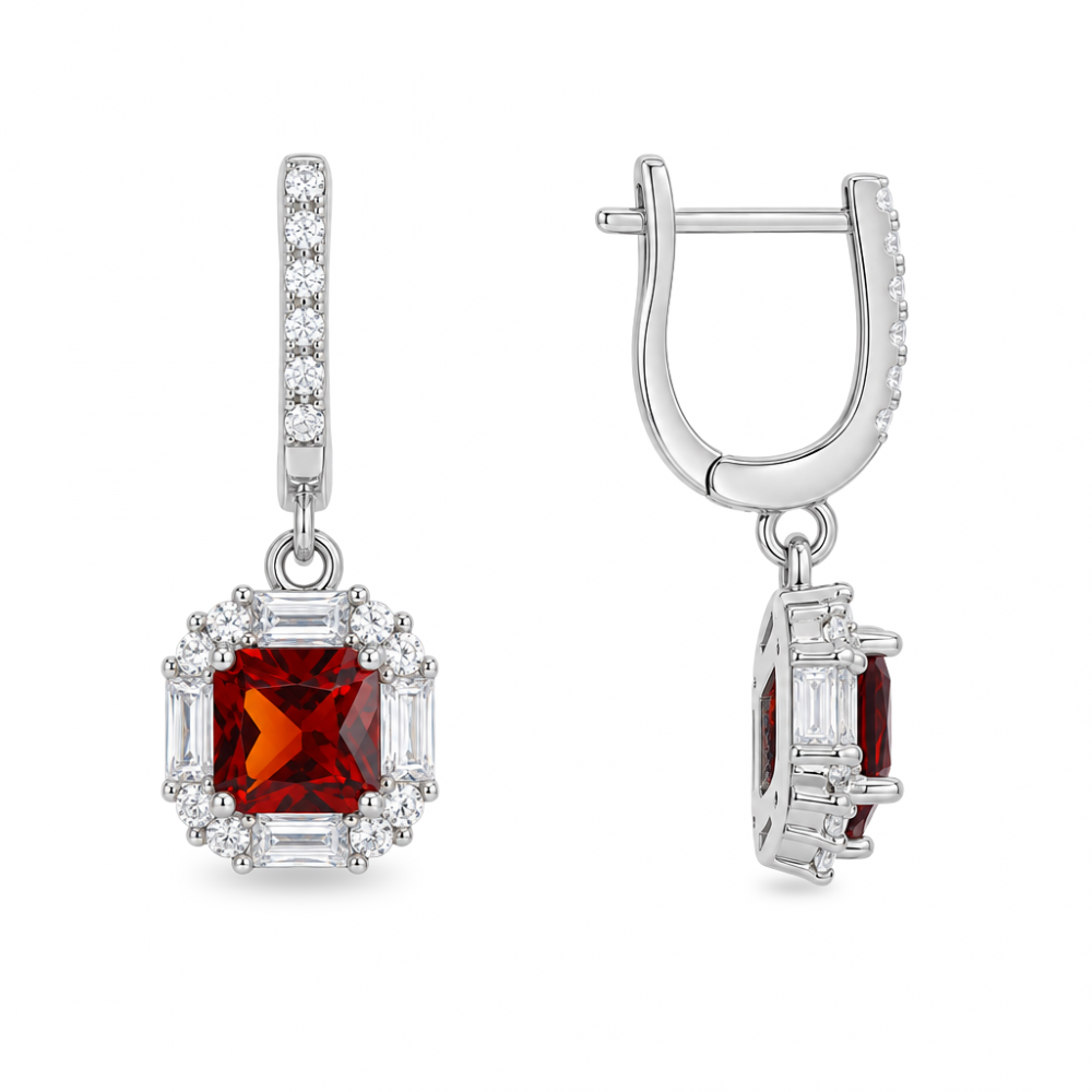 Silver earrings