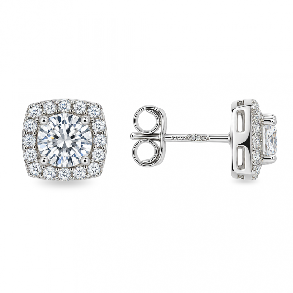 Silver earrings