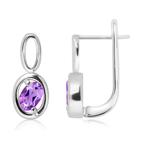 Silver earrings
