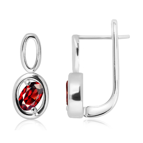 Silver earrings