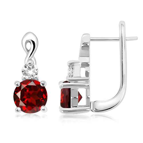 Silver earrings
