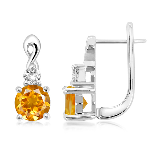 Silver earrings