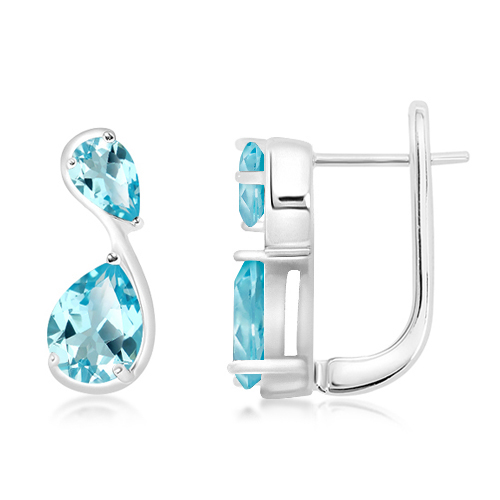 Silver earrings