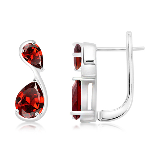 Silver earrings
