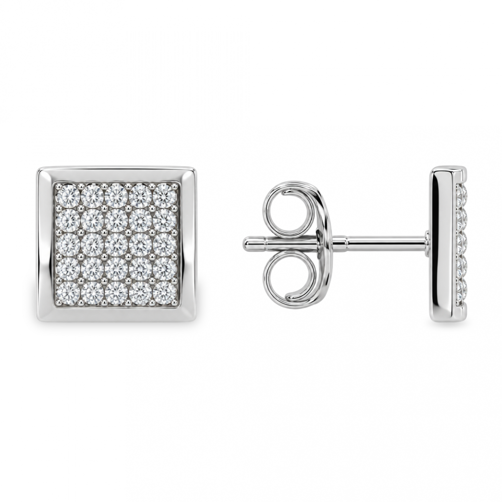 Silver earrings