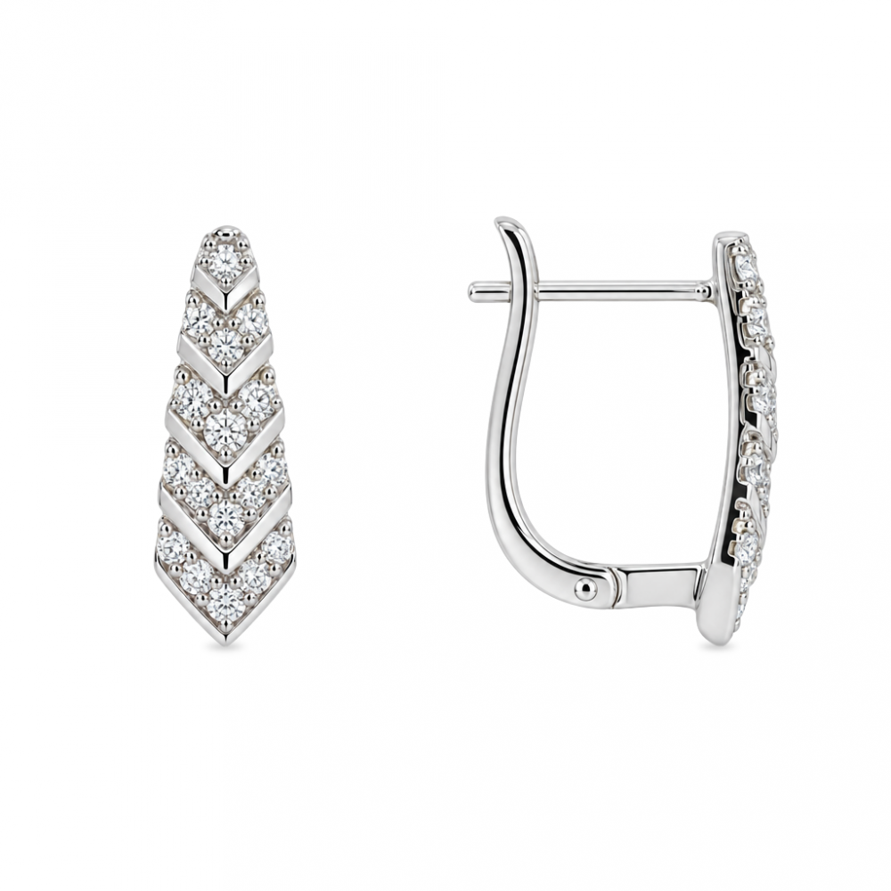 Silver earrings