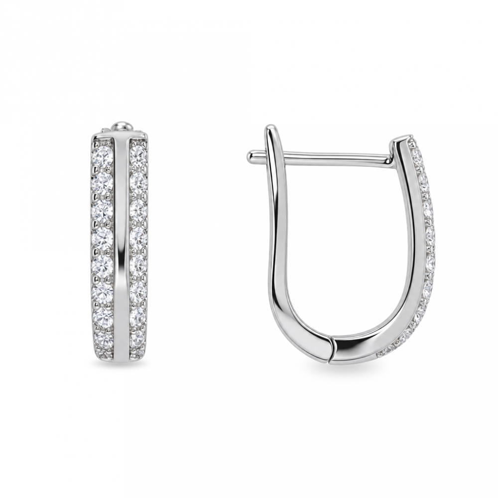 Silver earrings