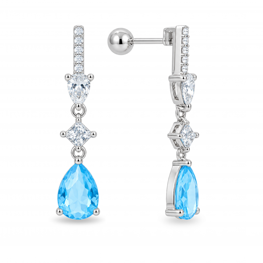 Silver earrings