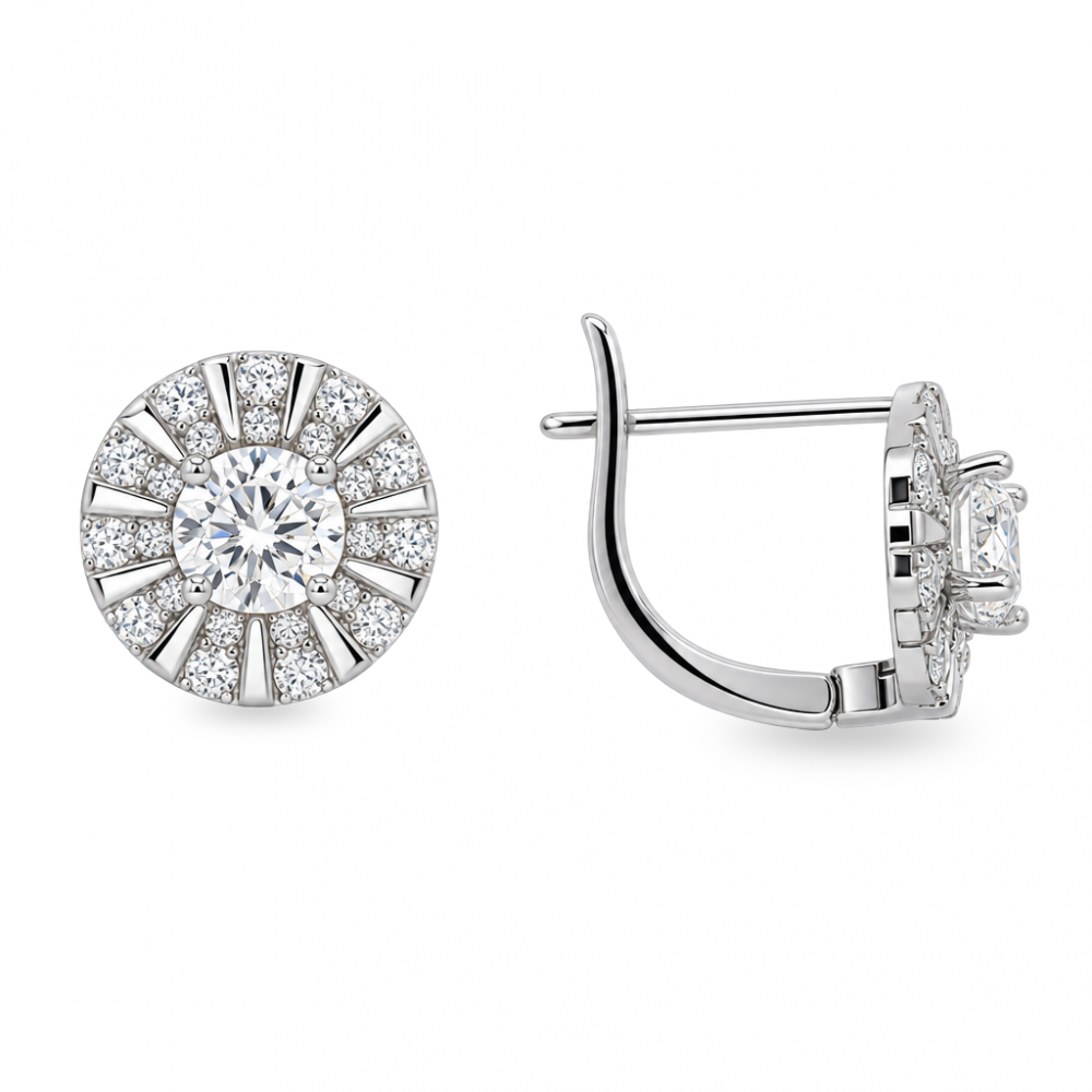 Silver earrings