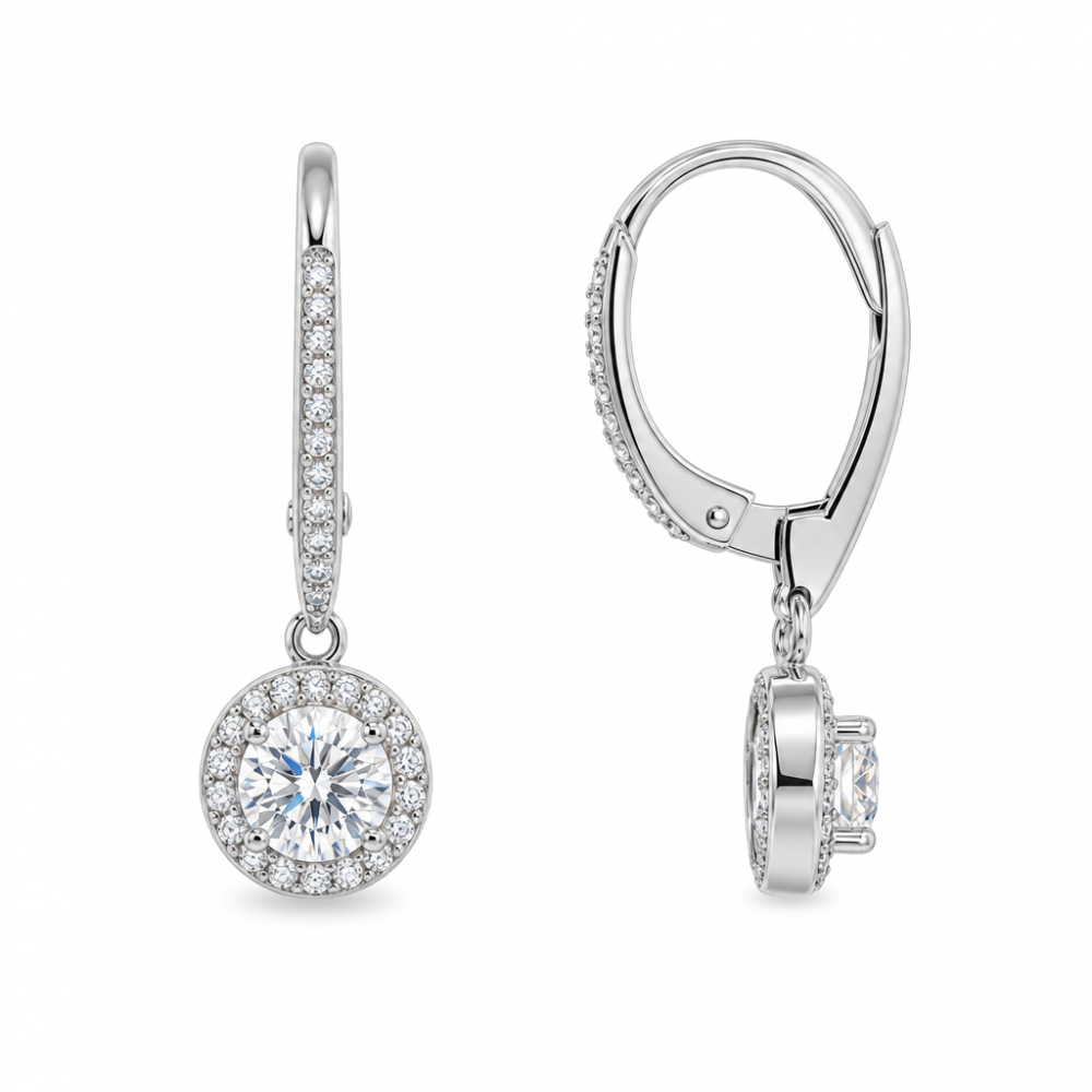 Silver earrings
