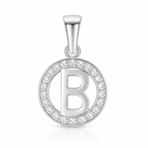 Серебряный кулон „Буква