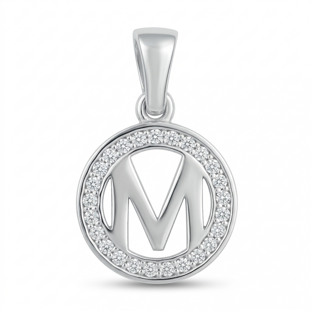 Sidabrinis pakabukas „Raidė