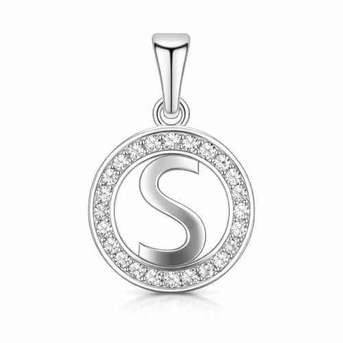 Серебряный кулон „Буква