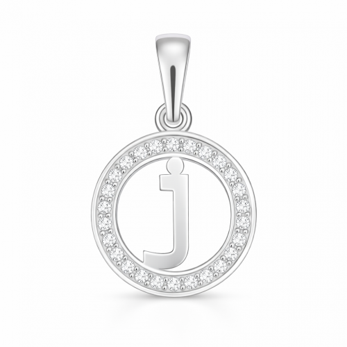 Серебряный кулон „Буква