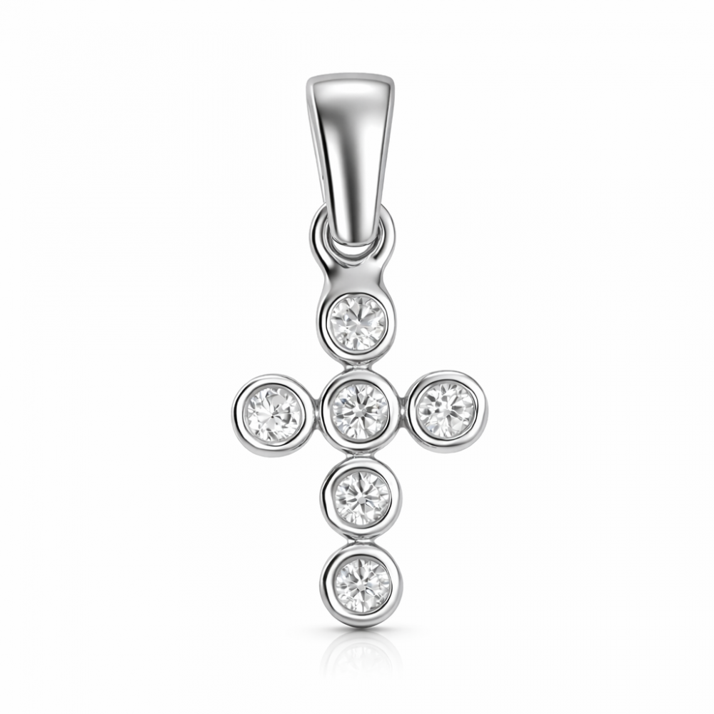 Серебряный кулон ,,Крестик