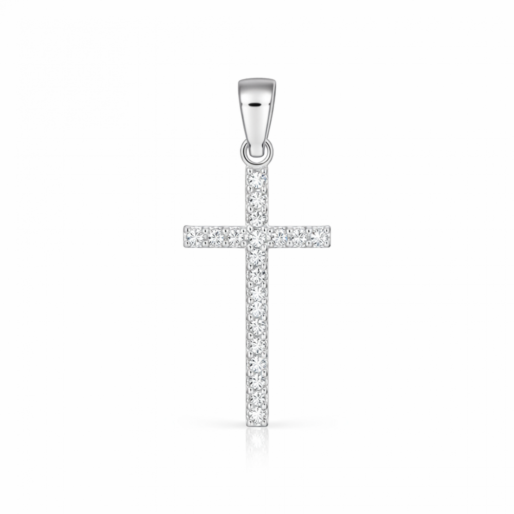 Серебряный кулон ,,Крестик