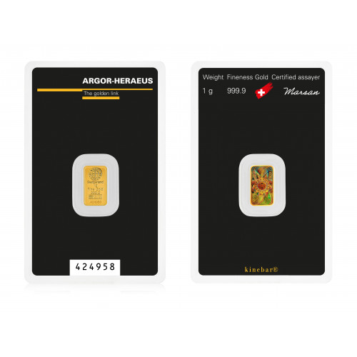 1 g. Investicinio aukso luitas (Kinebar)