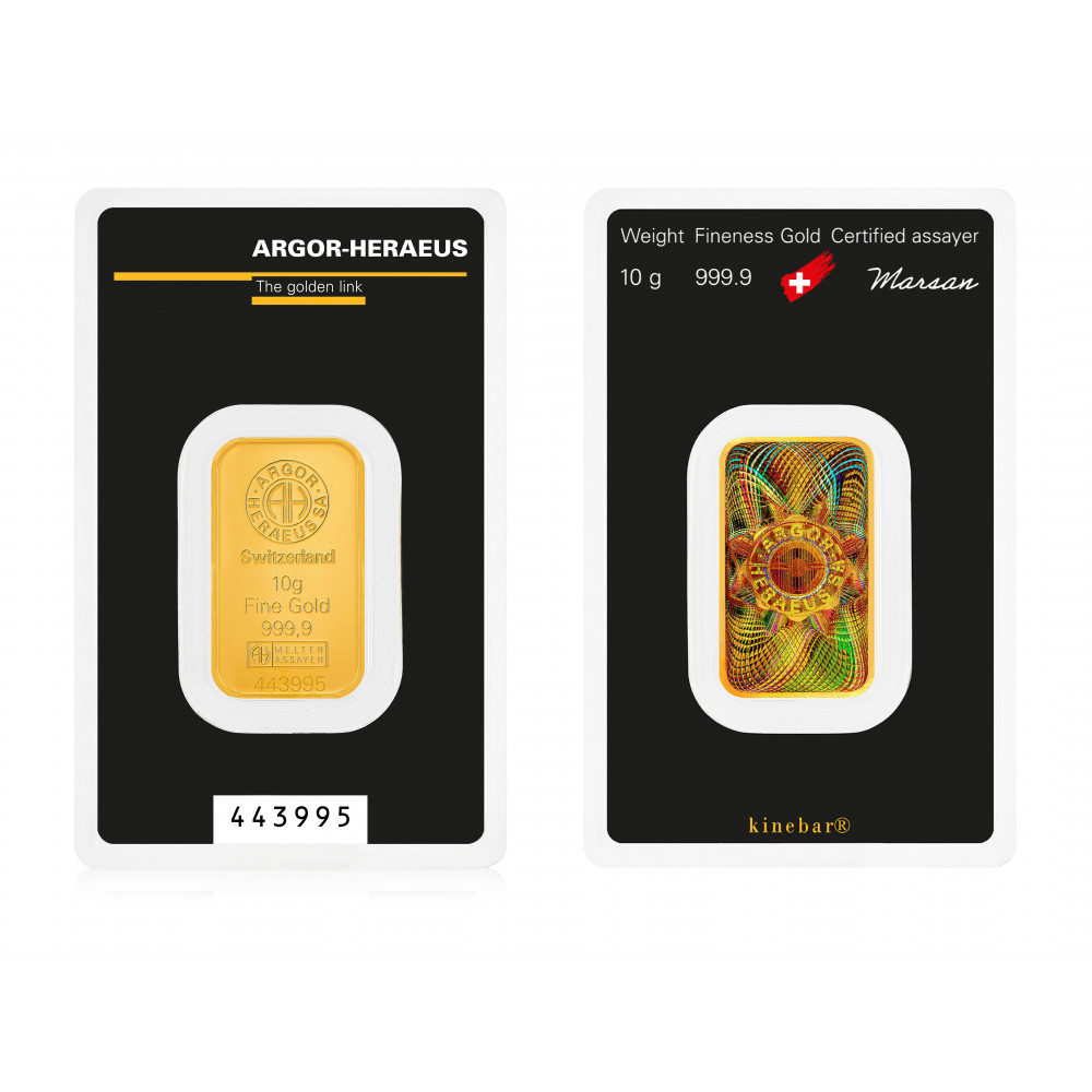 10 g. Investicinio aukso luitas (Kinebar)