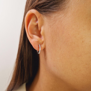 Vääriskividega kuldsed kõrvarõngad