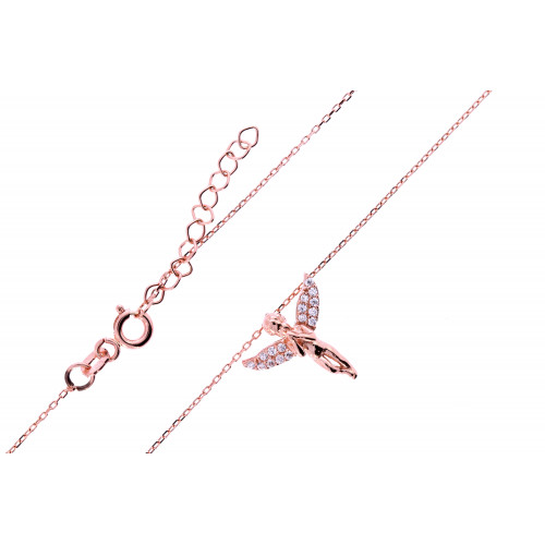 Gold chain with zircon