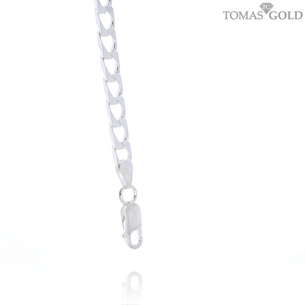 Silver gourmet weave bracelet